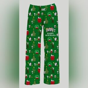 NWT Unisex Snoopy “Happy Holidays” Christmas Pajama Pants – Size M